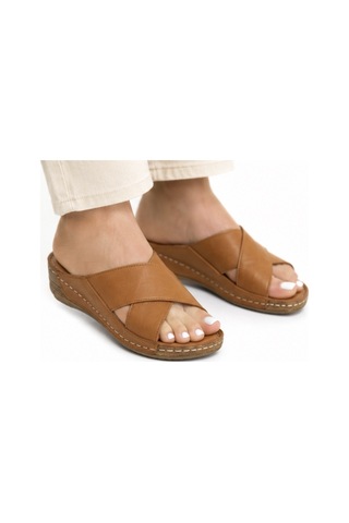 N Napa Shoe Np.312.taba Deri Terlik