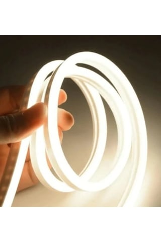 3 Metre Neon Günışığı 220 V Esnek Hortum Şerit Led Işık+ Fiş