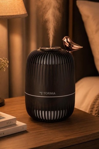 Premium H17 Koyu Kahverengi 280 Ml Buhar Makinesi Kompakt Cihaz Estetik Tasarım Ev Aksesuarı