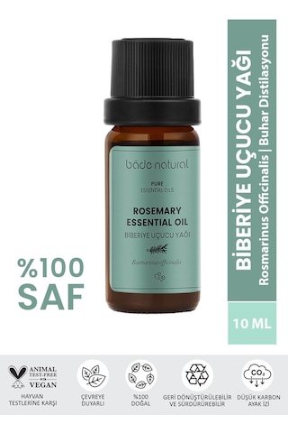 Bade Natural Biberiye Uçucu Yağı %100 Saf 10 ML