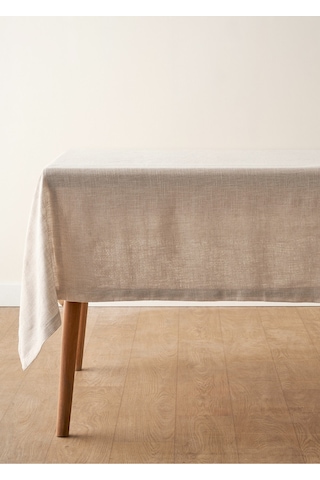 Bella Maison Miva Simli Masa Örtüsü Gümüş 150x250 Cm Gümüş