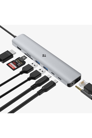 Spigen ArcDock 85W PD 3.0 9 in 1 USB-C Multi Hub Çoklayıcı Dönüştürücü Şarj Cihazı PD2306 - ACA06388