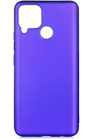 Realme C25 Kılıf Zore Premier Silikon Kapak Saks Mavi