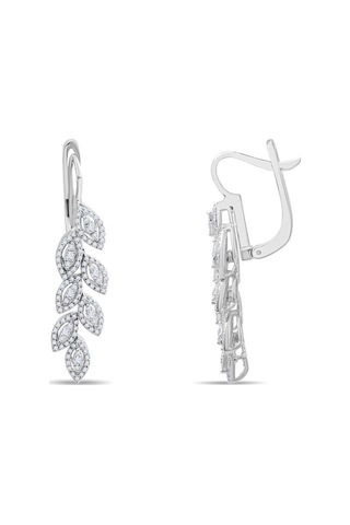 0.80 Karat Laboratuvar Pırlanta Tasarım Küpe - Hrd Sertifikalı 05972773