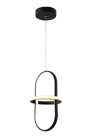 Tt006-1-Sy Tt Aydınlatma Minyon Modeli Tekli Mat Siyah Led Avize