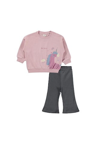 Civil Baby Unicorn Baskılı 6-18 Ay Takım - Pembe Pink Pastel