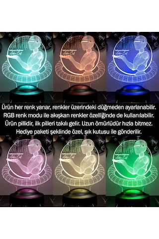 Yazılım Mühendisi Hediyesi, Yapay Zeka Mühendisi, Bilgisayar Mühendisi Hediyesi Kişiye Özel 3d Led Lamba, Yazılımcı Hediyesi