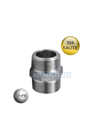 Paslanmaz Krom Nipel Hex 304 Kalite Paslanmaz Krom Nipel Hex 304 Kalite