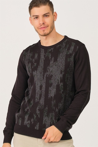 V9306 Dewberry Dıo Rıse Erkek Kazak-siyah Siyah