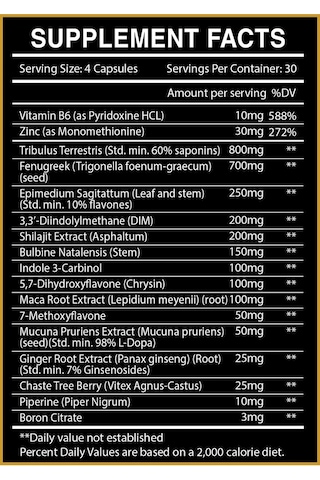 Centurion Labz Retreat Pct Post Cycle Support Tribulus + Maca