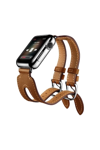 Ally Apple Watch 7-8 41mm 6-5-4 40mm Çift Kayış Kordon Kayış 3-2-1 38mm- 5775