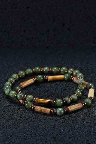 Ssilhoutte Doğaltaş Sertifikalı Yeşim Taşı Kadın Erkek Doğal Taş Bileklik Jasper Ve Kaplangözü Muhteşem Hediye Tasarım Yeşil