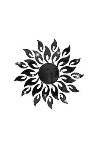 Dianziye Siyah Plastik Ayna Duvar Sticker Seti - 27 Adet Ev Dekorasyonu Arka Plan, Hafif, Kolay Kurulum, Kaldırılabilir, Çizik Koruyucu Filmi Siyah