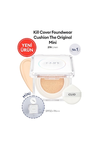 Mat Bitişli Clıo Kill Cover Founwear Cushion The Original Mini 21n Linen Spf50+ Pa+++ 21n Linen