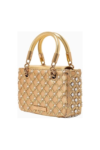 Kurt Geiger Mini Jewel Kensington Taşlı Zincir Askılı, Kadın El Ve Omuz Çantası Gold 2