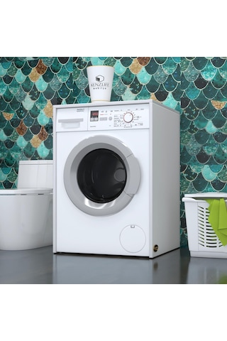 Kenzlife Çamaşır Makinesi Dolabı Naum Byz 90*70*60 Banyo Kapaksız Çok Renkli