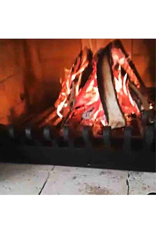 Döküm Izgara Şömine Izgarası 70 Cm X 46 Cm.X 46 Cm 15 Li Izgara Küllüklü