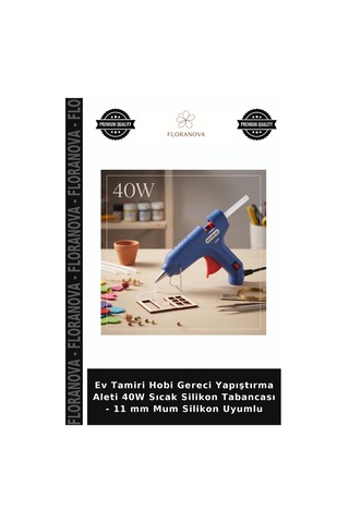 Ev Tamiri Hobi Gereci Yapıştırma Aleti 40w Sıcak Silikon Tabancası - 11 Mm Mum Silikon Uyumlu