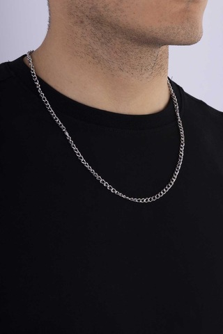 Gümüş Pazarım Klasik Model Erkek Çelik Zincir Çok renkli