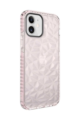Apple Uyumlu iPhone 12 Kılıf Zore Buzz Kapak Pembe
