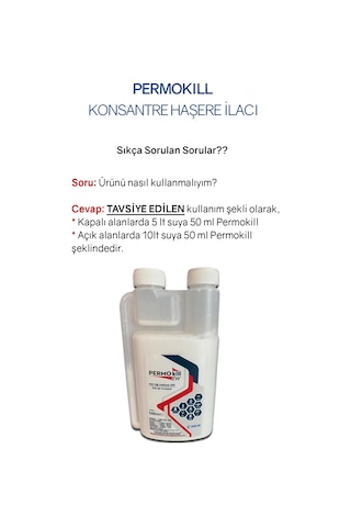 Permokill 18 Ew 500 Ml Haşere Ilacı Konsantre Sıvı