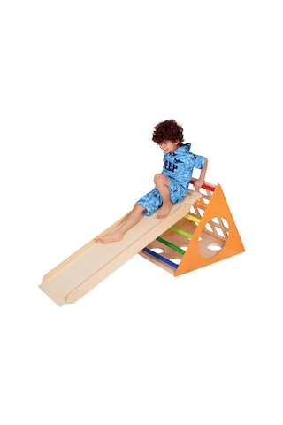 Wood&joy Üçgen Pikler Geometrık Rampa ve Kaydırak