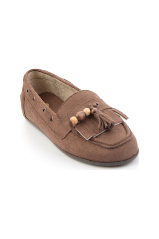 Bambi Kahve Kadın Loafer Ayakkabı K01566004972 Kahve