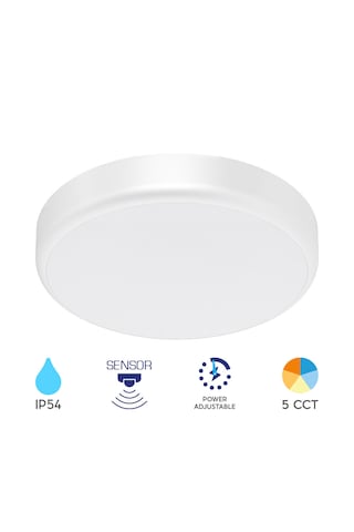 Braytron 5 Renk Sensörlü Grande 20w Sensörlü Led Tavan Armatürü Beyaz
