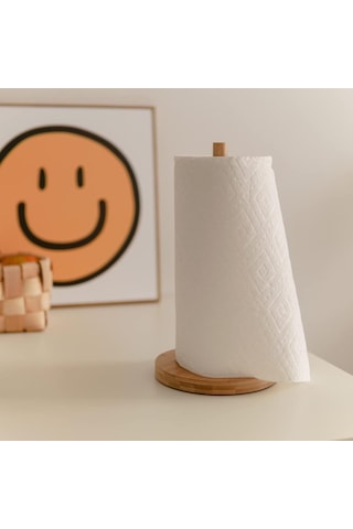 Paçi Bambu 12 Cm Yuvarlak Havlu Peçetelik Ahşap