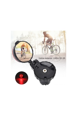 Geeroyoo Yol Bisikleti İçin Ayarlanabilir, 3 Işık Modlu, Dayanıklı Minik Geribakış Aynası - Bisiklet Güvenlik Aksesuarı 42g