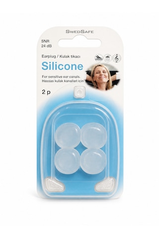 Swedsafe Silikon Kulak Tıkacı, 2 Çift, Hassas Kulaklar İçin, Yumuşak Ve Şekillendirilebilir, Suya Karşı Koruma, Gürültü Azaltma, Yüzme, Duş Ve Uyku