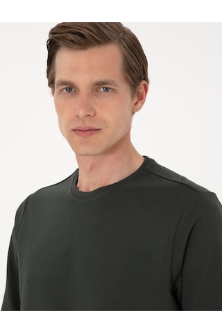Pierre Cardin Erkek Koyu Yeşil Sweatshirt 50314054-vr079 Koyu Yeşil