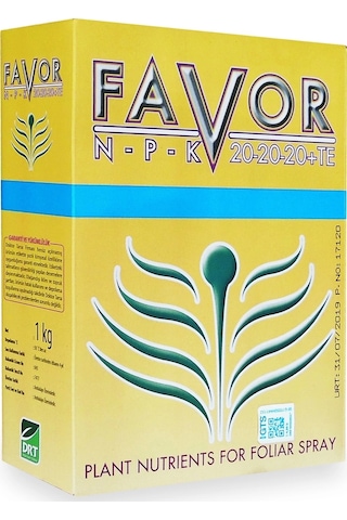 Doktor Tarsa Favor Npk 20-20-20+te 1kg Harmanlanmış Yaprak Gübresi