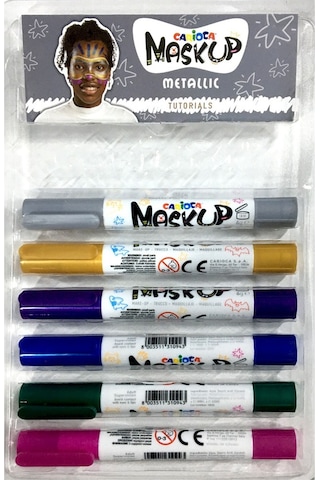 Carioca 6 Gr. 6 Renk  Metalik Yüz Boyası 43155
