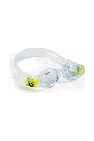 Aqua Sphere Moby Kid Şeffaf Cam - Şeffaf/Lime Çerçeve - Şeffaf Etek Beyaz