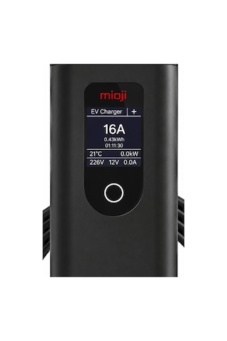 Mioji 717 3.5Kw/16A 2.4 LCD Ekran Wi-Fi Destekli IP65 Suya Dayanıklı Taşınabilir Elektrikli Araç Şarj Cihazı
