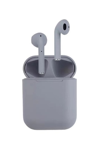 Gajeena İ12 Kablosuz Bluetooth Kulaklık, Dokunmatik Kontrollü, Akıllı Gürültü Önleme, 300mah Şarj Kutusu, Gri