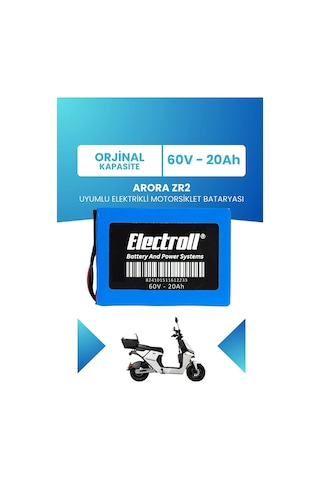 Arora Zr2 Uyumlu Batarya Lifepo4 60v 20ah