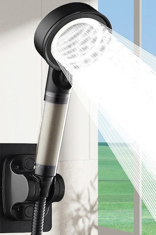5 Fonksiyonlu Çelik Su Tasarruflu Filtreli Turbo Jet Duş Başlığı
