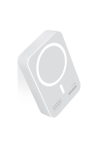 15w Samsung Galaxy S25 İleuyumlu Magsafe Destekli Beyaz Powerbank- Stand 10000mah Txm10 BEYAZ