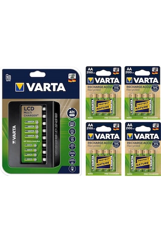 Varta Multi Plus 8Li Şarj Cihazı 16*2100 Mah Aa Şarjlı Pil