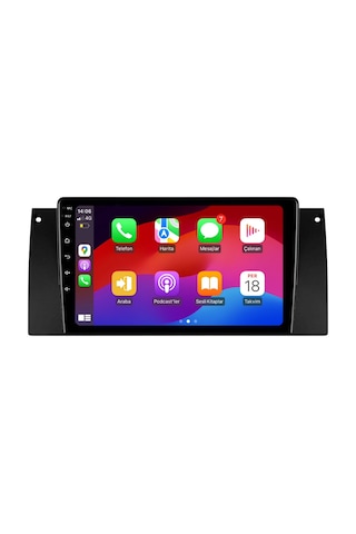 Bmw E39 Araç Multimedya Android Ekran Carplay Navigasyon Cihazı Double Teyp 2+32 9" 95-03 Black Navımex