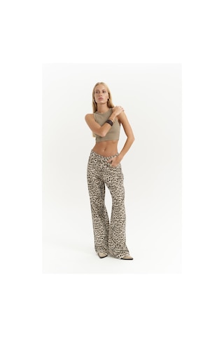 Mai Collection Mai Studios Co. Shoulder Haki Yıkamalı Fitilli Crop Haki