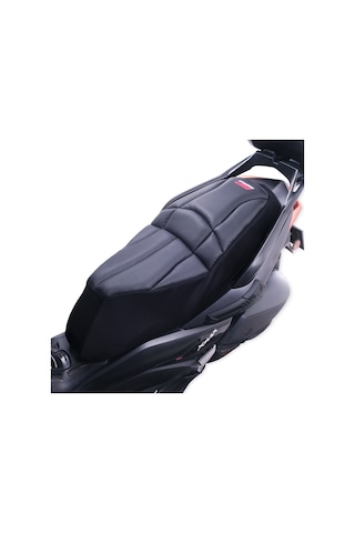 GP Kompozit Yamaha XMAX 250-400 2018-2024 Uyumlu Fileli Motosiklet Konfor Sele Kılıfı Siyah