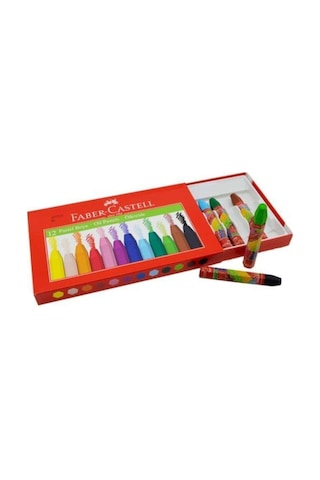 Okul Seti 3 - Kuru Boya, Suluboya, Keçeli Kalem, Pastel Boya 12 Renk Çok Renkli