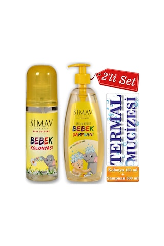 Simav Termal Sulu Bebek Seti 2'li - Kolonya 150ml + Şampuan 500ml