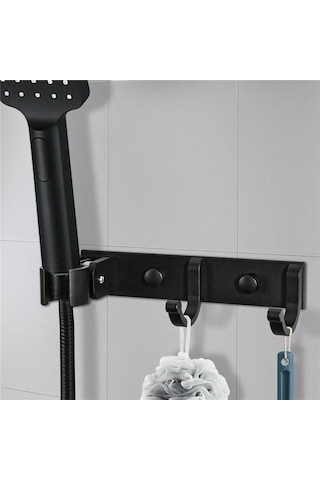 Tongxida Modasından Tutucu Siyah Monte Duş Havlu Asma Banyo Depolama Kancaları Bosphorusboutique Siyah