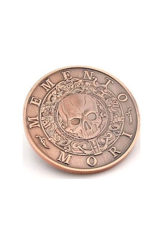 Memento Mori Carpediem Felsefe Ölümü Hatırla Stoa Şans Coin Metal Para Cp091