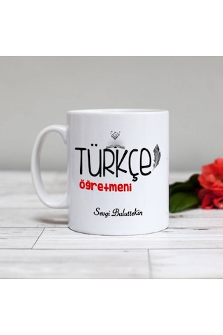 Kişiye Özel Türkçe Öğretmeni Kupa Bardak Ha37