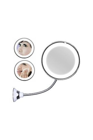 Cbx Duvara Monte Emme Kupası Tipi Led Işıklı Makyaj Aynası